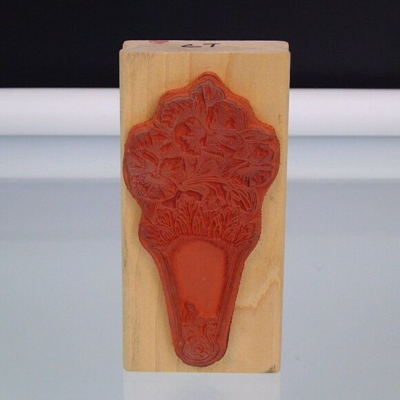 Pansy Fan Flower Stamp Cynthia Hart Design Rubber Stampede 2885F Arts Crafts - Picture 3 of 6